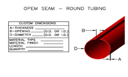 [OSCIR-01]([OSCIR-01.jpg]) - Open Seam, Open Buttseam & Open Butt Seam Tubing with Gap