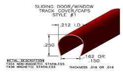 [SDTC-1002]([SDTC-1002.jpg]) - Stainless Steel Sill Track Caps & Covers