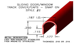 [SDTC-1003]([SDTC-1003.jpg]) - Stainless Steel Sill Track Caps & Covers